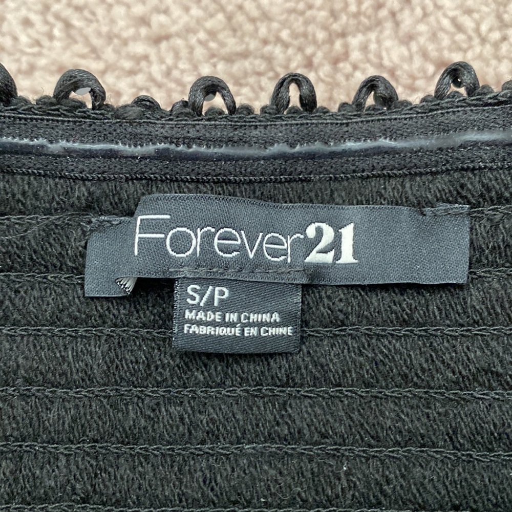 Forever 21 Black Sequin Tube Top Bodycon Dress Size S - Picture 5 of 6